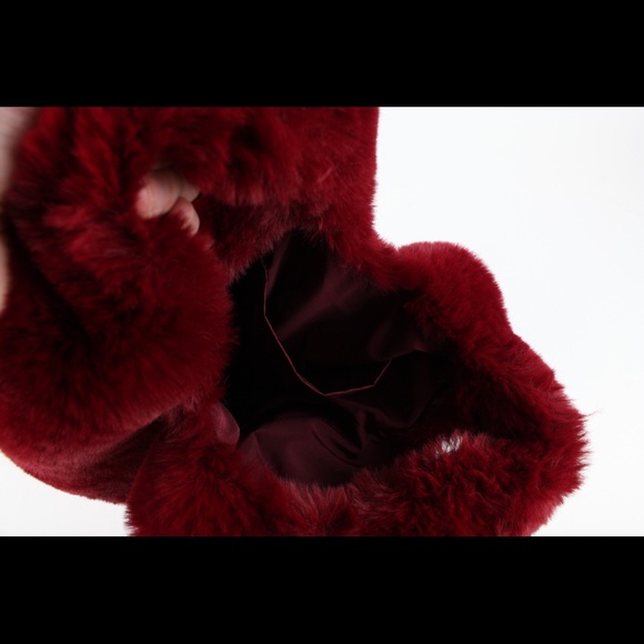 •SOLD• Free People Faux Fur Grab Tote Bag - Picture 6 of 7